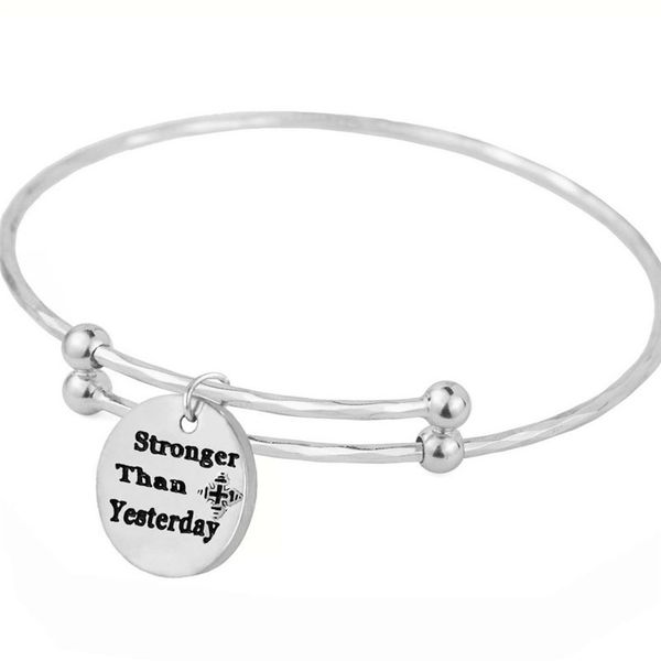 fashion fitness inspirational letters circular tag bracelet six face rhombus push and pull adjustable size bracelet bangle bracelets for wom, Black
fashion fitness inspirational letters circular tag bracelet six face rhombus push and pull adjustable size bracelet bangle bracelets for wom, Black