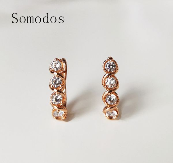 stud earrings 585 rose gold zircon inlay earrings holiday gift wedding jewelry anniversary gift fashion shiny classic, Silver
stud earrings 585 rose gold zircon inlay earrings holiday gift wedding jewelry anniversary gift fashion shiny classic, Silver