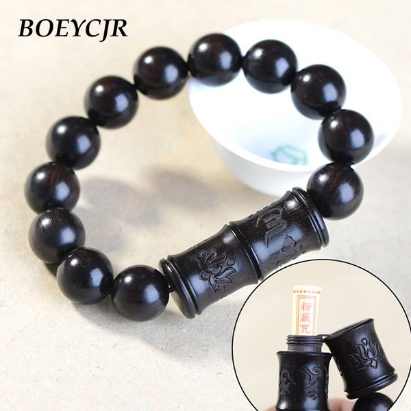 boeycjr buddhism scripture amulet inside black sandalwood meditation bracelet handmade energy bracelet for men or woman 2019
boeycjr buddhism scripture amulet inside black sandalwood meditation bracelet handmade energy bracelet for men or woman 2019