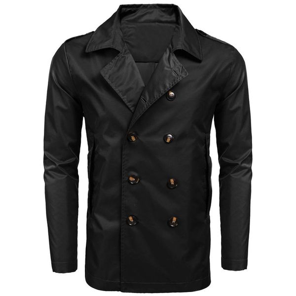 men turn down collar double breasted long sleeve regular solid pocket casual trench coat outerwear, Tan;black
men turn down collar double breasted long sleeve regular solid pocket casual trench coat outerwear, Tan;black