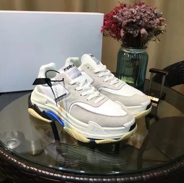 Combination Bottom!! Unveils Triple-S 17FW Shoe Man Woman Sneaker Mixed Colors Thick Heel Luxury Grandpa Trainer Casual Shoes
Combination Bottom!! Unveils Triple-S 17FW Shoe Man Woman Sneaker Mixed Colors Thick Heel Luxury Grandpa Trainer Casual Shoes