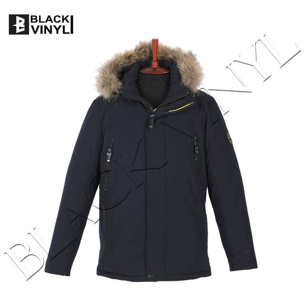 black vinyl men`s winter collection outdoor jacket classical padded coat, Tan;black
black vinyl men`s winter collection outdoor jacket classical padded coat, Tan;black