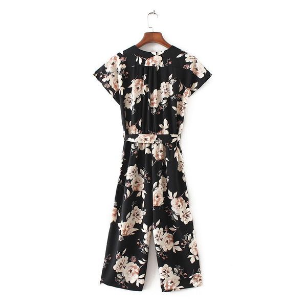 jumpsuits women vintage v neck floral jumpsuits wide leg pants sashes pleated elastic waist rompers summer casual playsuits, Black;white
jumpsuits women vintage v neck floral jumpsuits wide leg pants sashes pleated elastic waist rompers summer casual playsuits, Black;white