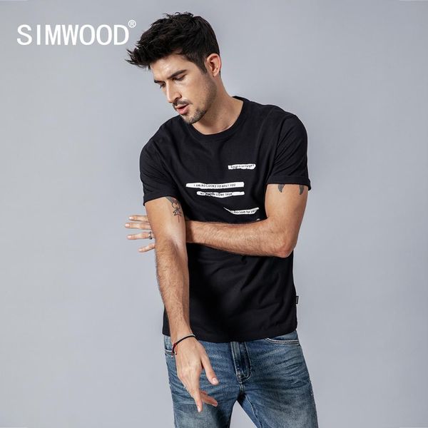simwood 2019 summer new letter print t-shirt men vintage short sleeve fashion tshirt 100% cotton brand clothing 190138, White;black
simwood 2019 summer new letter print t-shirt men vintage short sleeve fashion tshirt 100% cotton brand clothing 190138, White;black