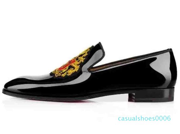 men wedding shoes luxury designers red bottom loafers business dress shoes,black patent leather loubiflat forever 35-46 c06
men wedding shoes luxury designers red bottom loafers business dress shoes,black patent leather loubiflat forever 35-46 c06