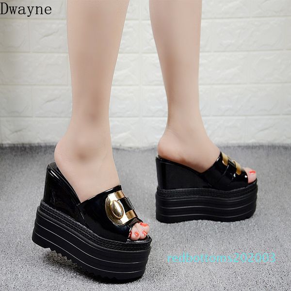 summer new women's slippers muffin bottom increased slippers waterproof platform 13cm super high heel r03, Black
summer new women's slippers muffin bottom increased slippers waterproof platform 13cm super high heel r03, Black