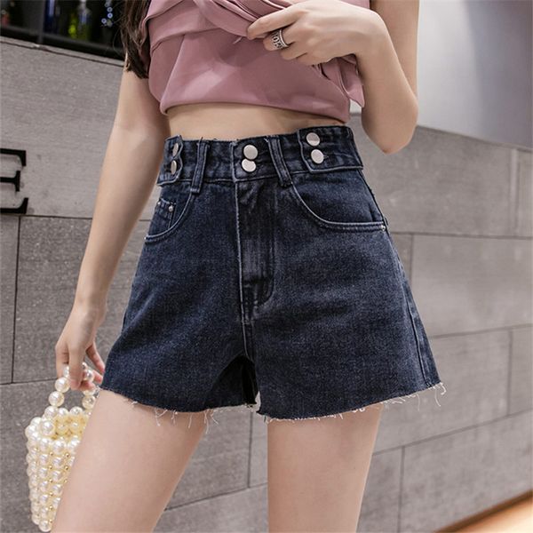 summer denim shorts ladies retro casual korea high waist short jeans women leg was thin shorts, Blue
summer denim shorts ladies retro casual korea high waist short jeans women leg was thin shorts, Blue