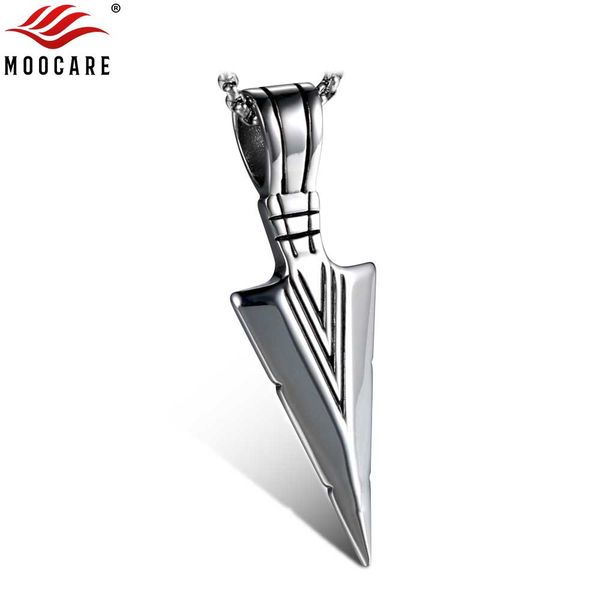 moocare men punk pendant necklace link chain stainless steel vintage dart pendant fashion male jewelry accessories, Silver
moocare men punk pendant necklace link chain stainless steel vintage dart pendant fashion male jewelry accessories, Silver