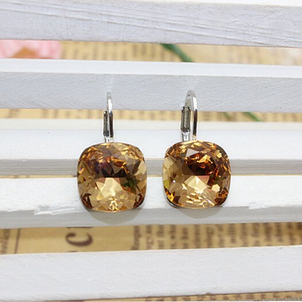 designers stud earrings made with swarovski crystal square shaped jewelry for women wedding party christmas bijoux gift, Silver
designers stud earrings made with swarovski crystal square shaped jewelry for women wedding party christmas bijoux gift, Silver