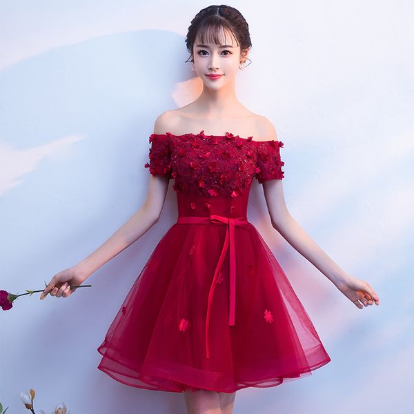summer new girl flower off shoulder mini dress slim beauty chiffon princess dresses red classic bridesmaid wedding vestido
summer new girl flower off shoulder mini dress slim beauty chiffon princess dresses red classic bridesmaid wedding vestido
