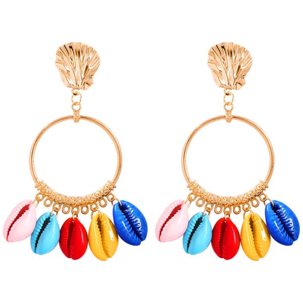 summer ocean series new seaside holiday style colorful shell earrings fashion cool geometric earrings, Golden
summer ocean series new seaside holiday style colorful shell earrings fashion cool geometric earrings, Golden