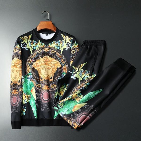 men's suit 2020 autumn new european and american men's tide brand casual printed round neck sweater sweater pants tide size -5xl, Gray
men's suit 2020 autumn new european and american men's tide brand casual printed round neck sweater sweater pants tide size -5xl, Gray