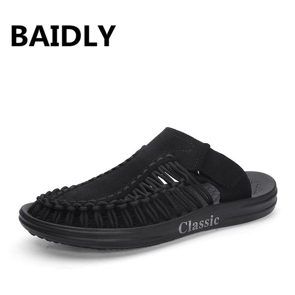 fashion classic men sandals comfortable men summer shoes leather soft sandals new roman summer, Black
fashion classic men sandals comfortable men summer shoes leather soft sandals new roman summer, Black