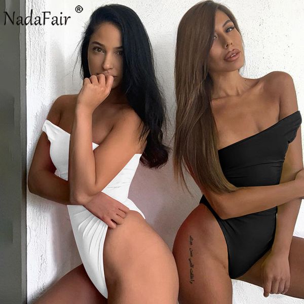 nadafair one shoulder off women bodysuits summer one piece casual bodycon jumpsuits women solid summer body femme, Black;white
nadafair one shoulder off women bodysuits summer one piece casual bodycon jumpsuits women solid summer body femme, Black;white