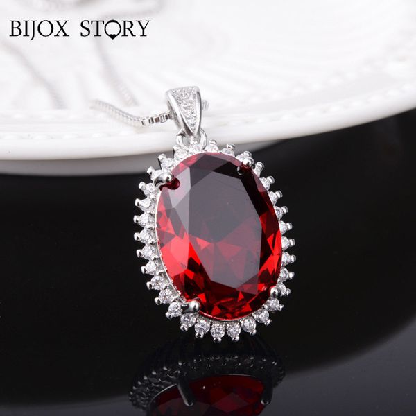 bijox stor fashion 925 sterling silver jewellery necklace with oval shaped ruby pendant for female wedding engagement party gift
bijox stor fashion 925 sterling silver jewellery necklace with oval shaped ruby pendant for female wedding engagement party gift