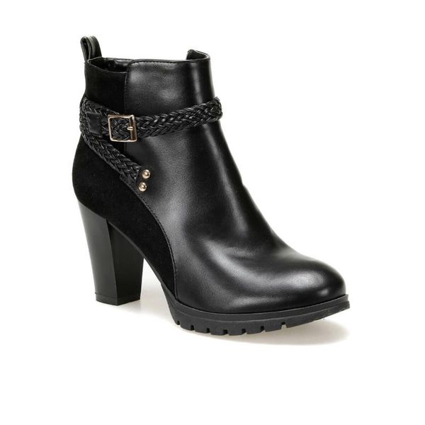 flo dw18001-19k black women boots miss f