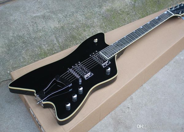 electric guitar black and rose wood scale, 2 pickups, body binding, chrome wrought iron and pickup, personalized service
electric guitar black and rose wood scale, 2 pickups, body binding, chrome wrought iron and pickup, personalized service
