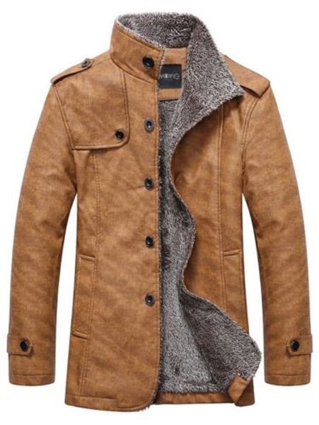 stand collar single-breasted khaki epaulet embellished winter jacket for men man, Black
stand collar single-breasted khaki epaulet embellished winter jacket for men man, Black