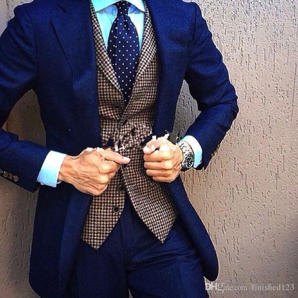 new handsome one button navy blue wedding groom tuxedos notch lapel groomsmen men suits prom blazer (jacket+pants+vest+tie) 069, Black;gray
new handsome one button navy blue wedding groom tuxedos notch lapel groomsmen men suits prom blazer (jacket+pants+vest+tie) 069, Black;gray