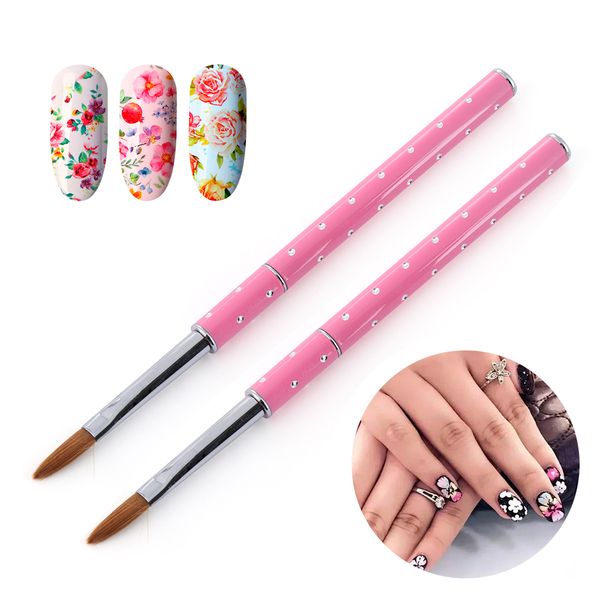 1pc acrylic nail brush 8# or 10# nail art sable hair pink metal handle tool diy drawing painting beauty manicure tools, Yellow
1pc acrylic nail brush 8# or 10# nail art sable hair pink metal handle tool diy drawing painting beauty manicure tools, Yellow