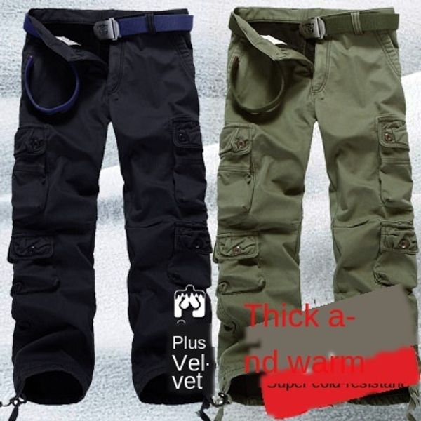 mens designer washed multi-bag casual large size plus velvet thickened tooling pants, Black
mens designer washed multi-bag casual large size plus velvet thickened tooling pants, Black