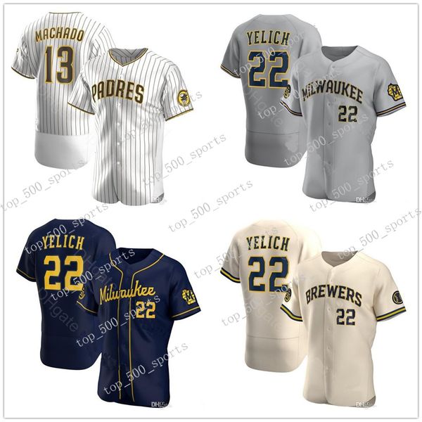 men 2020 new 13 manny machado 22 christian yelich jersey baseball shirt cream navy alternate gray white brown home jerseys stitched, Blue;black
men 2020 new 13 manny machado 22 christian yelich jersey baseball shirt cream navy alternate gray white brown home jerseys stitched, Blue;black