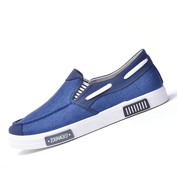 2020 summer canvas men's shoes business driving shoes men casual loafers slip-on male comfortable wild men's canvas, Black 
2020 summer canvas men's shoes business driving shoes men casual loafers slip-on male comfortable wild men's canvas, Black