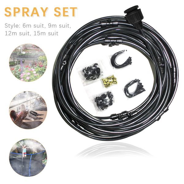 6/9/12/15m garden spray set mist nozzles misting cooling system for patio garden greenhouse
6/9/12/15m garden spray set mist nozzles misting cooling system for patio garden greenhouse