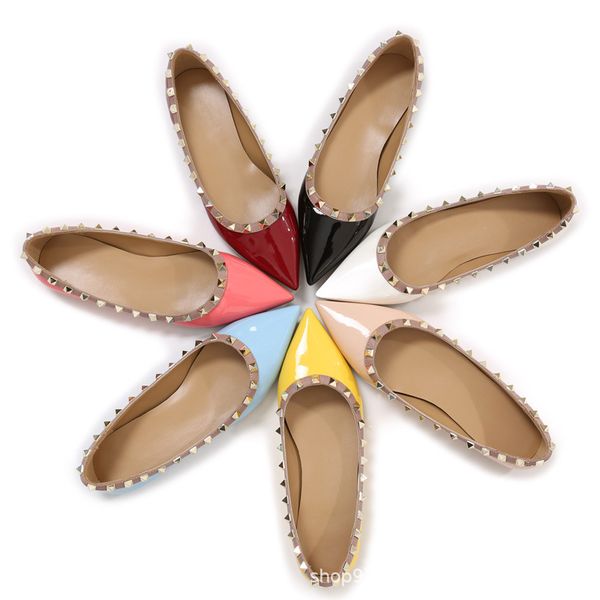 flat bottom pointed rivets pumps brand star studded rivet shoes women combo stars rock v high heels shoes leather eu35-43 size, Black
flat bottom pointed rivets pumps brand star studded rivet shoes women combo stars rock v high heels shoes leather eu35-43 size, Black