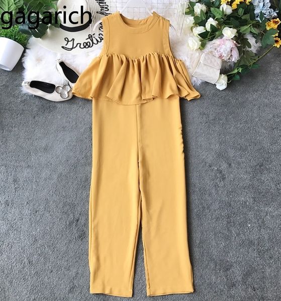 gagarich jumpsuit summer 2019 new women korean version temperament solid color o-neck sleeveless loose chiffon pants, Black;white
gagarich jumpsuit summer 2019 new women korean version temperament solid color o-neck sleeveless loose chiffon pants, Black;white
