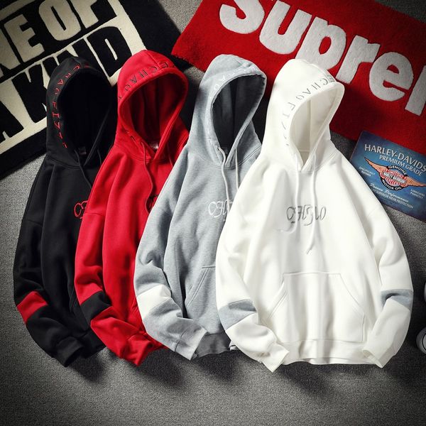 autumn and winter man hoodies patchwork embroidery men's sweatshirts pocket men hooded sweatshirts, Black
autumn and winter man hoodies patchwork embroidery men's sweatshirts pocket men hooded sweatshirts, Black