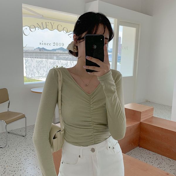 chaoye2019 coat autumn v-neck long sleeve pleated slim base 67053 chaoye2019 coat t- autumn v-neck long sleeve pleated slim base shi, White
chaoye2019 coat autumn v-neck long sleeve pleated slim base 67053 chaoye2019 coat t- autumn v-neck long sleeve pleated slim base shi, White