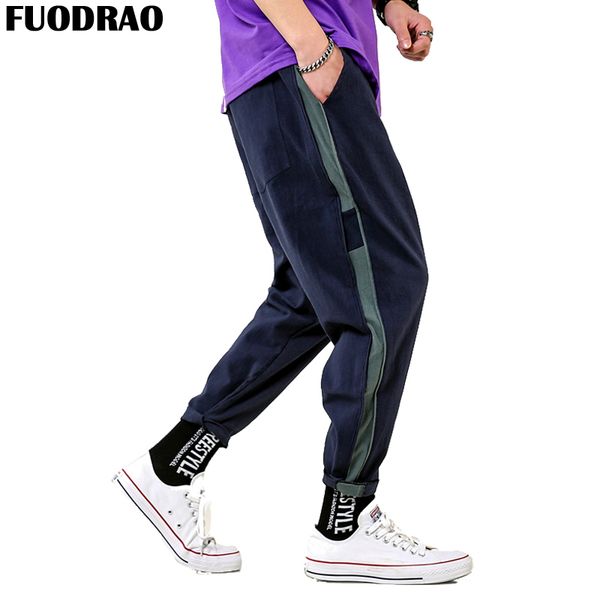 fuodrao harajuku sweatpant men joggers pants hip hop streetwear harem pant japanese casual trousers side stripe tracksuit k159, Black
fuodrao harajuku sweatpant men joggers pants hip hop streetwear harem pant japanese casual trousers side stripe tracksuit k159, Black