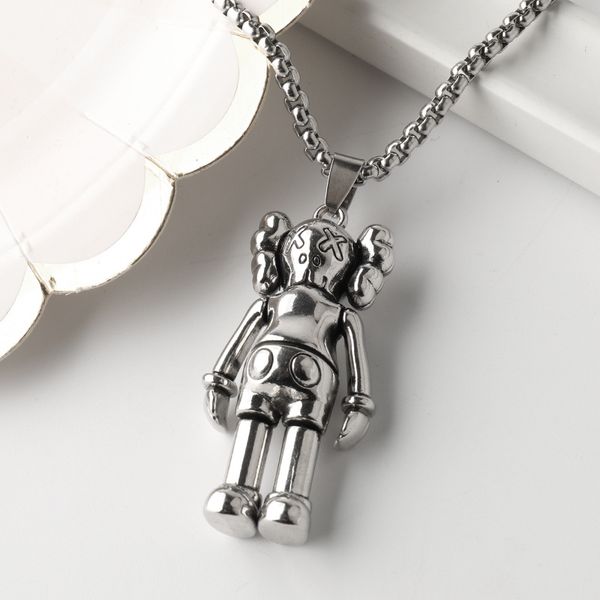 stainless steel necklace japan and south korea hip-hop personality men disco dancing couple necklace female gua shi pin, Silver
stainless steel necklace japan and south korea hip-hop personality men disco dancing couple necklace female gua shi pin, Silver