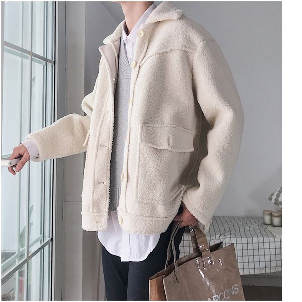 2019 autumn and winter new korean version of the college wind couple retro imitation fur thick coat men, Black
2019 autumn and winter new korean version of the college wind couple retro imitation fur thick coat men, Black
