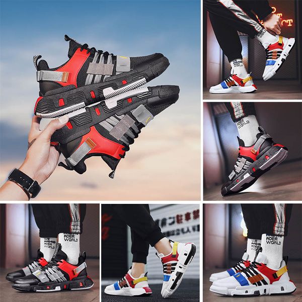 2019 fashion running shoes men black casual shoes white sports sneakers gray flat size 39-44, White;red
2019 fashion running shoes men black casual shoes white sports sneakers gray flat size 39-44, White;red