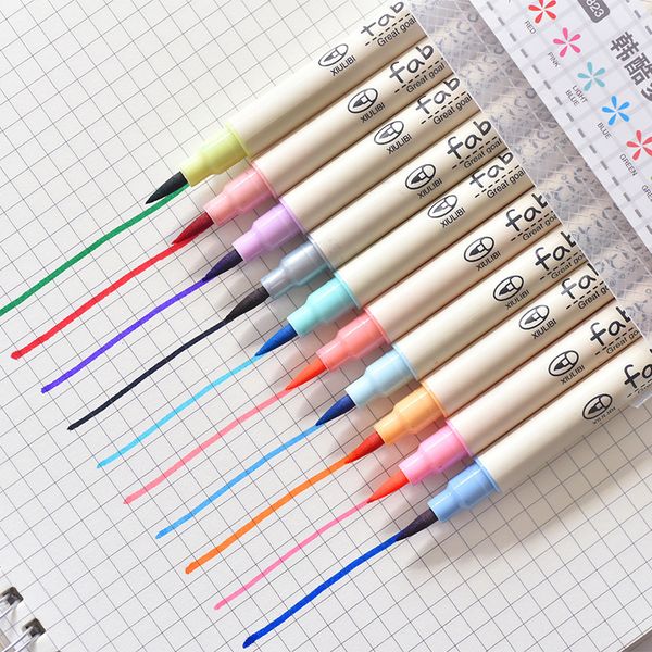 10colors painting brush set soft drawing watercolor marker painting brush for school student manga pen stationery
10colors painting brush set soft drawing watercolor marker painting brush for school student manga pen stationery