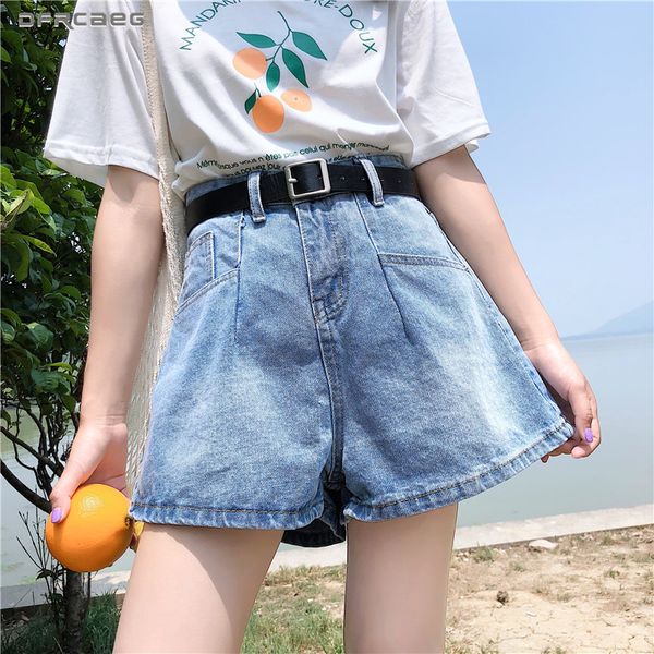 blue high waist denim shorts for women 2019 summer streetwear ladies denim jeans short with pocket loose shorts with belt, White;black
blue high waist denim shorts for women 2019 summer streetwear ladies denim jeans short with pocket loose shorts with belt, White;black