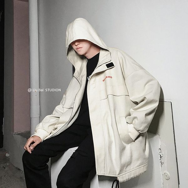 tooling men's korean version loose casual jacket winter warm fashion new solid color streetwear clothes spring autumn with cap, Black;brown
tooling men's korean version loose casual jacket winter warm fashion new solid color streetwear clothes spring autumn with cap, Black;brown
