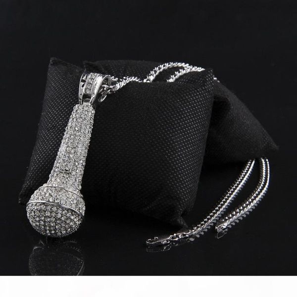 mens iced out pendant necklace fashion microphone pendant hip hop necklace jewelry gold cuban chain necklace, Silver
mens iced out pendant necklace fashion microphone pendant hip hop necklace jewelry gold cuban chain necklace, Silver