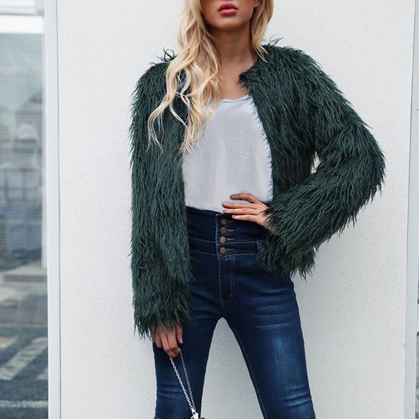 elegant casual long sleeve fur overcoat outwear winter fashion shaggy faux fur coat women streetwear elegant jacket female, Black
elegant casual long sleeve fur overcoat outwear winter fashion shaggy faux fur coat women streetwear elegant jacket female, Black