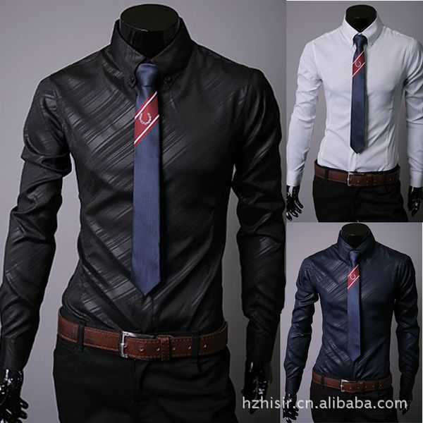 men's dress shirts long sleeve black shirt comfortable male formal business regular-fit solid twill for work office wear, White;black
men's dress shirts long sleeve black shirt comfortable male formal business regular-fit solid twill for work office wear, White;black