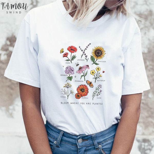 harajuku bloom where you are planted women tshirt streetwear short sleeve graphic tees botanical flower o neck t shirt 2020, White
harajuku bloom where you are planted women tshirt streetwear short sleeve graphic tees botanical flower o neck t shirt 2020, White