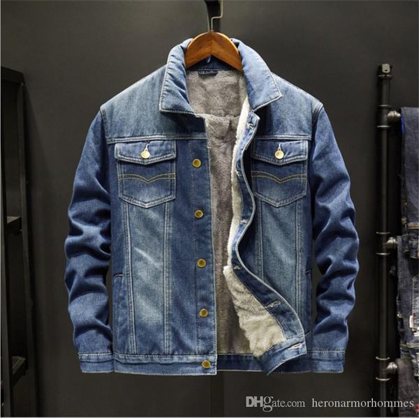 mens designer jackets denim thick long sleeve slim men coats casual lapel neck winter male outerwears, Black;brown
mens designer jackets denim thick long sleeve slim men coats casual lapel neck winter male outerwears, Black;brown