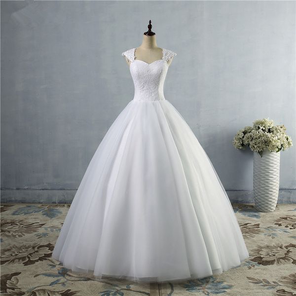 capped sweetheart lace tulle ball gown wedding dresses 2019 floor length bridal gowns vestido de novia, White
capped sweetheart lace tulle ball gown wedding dresses 2019 floor length bridal gowns vestido de novia, White