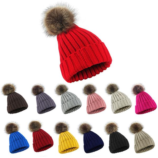 winter ribbed knitted hat woolen cuffed beanie cap thicken with cute fluffy pompom ball beanie with detachable chunky faux fur 
winter ribbed knitted hat woolen cuffed beanie cap thicken with cute fluffy pompom ball beanie with detachable chunky faux fur