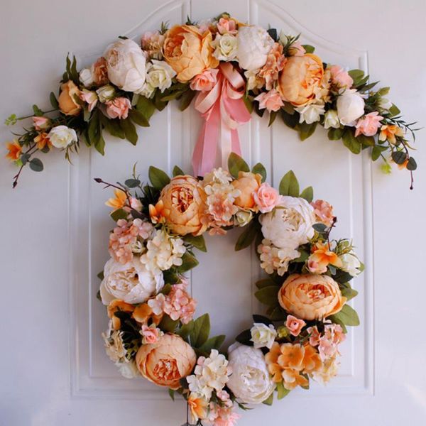 1pc fake flower wreath artificial peony flowers wreath garland home wedding flower arrangement decor decoration
1pc fake flower wreath artificial peony flowers wreath garland home wedding flower arrangement decor decoration