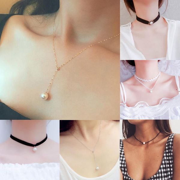 necklace for women pearl pendant collar trend gold silver girls jewelry fashion hanging charm banquet
necklace for women pearl pendant collar trend gold silver girls jewelry fashion hanging charm banquet