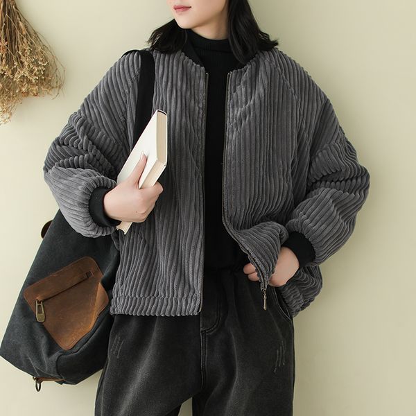johnature женщины теплые ветровки stand zipper пальто 2019 winter new сыпучие сплошной цвет женщины полотна небрежным паркам ветровки, Black
johnature женщины теплые ветровки stand zipper пальто 2019 winter new сыпучие сплошной цвет женщины полотна небрежным паркам ветровки, Black