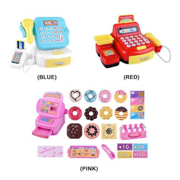 имитация супермаркет кассы роль кассира кассовый аппарат игрушка обучения образовательные притворяться играть дом набор для детей подарки